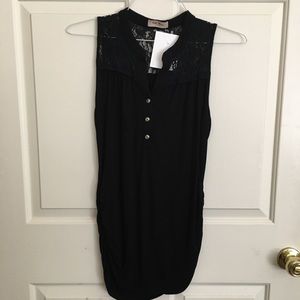 Full Moon maternity lace knit top